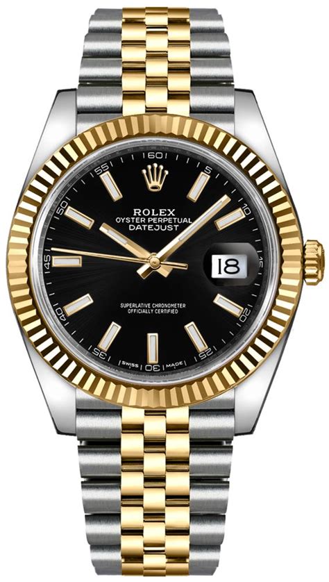 rolex datejust oro uomo quadrante nero|rolex datejust 36 prezzo.